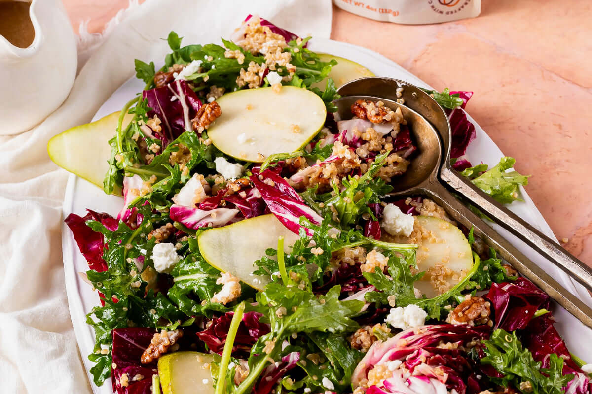 Radicchio Salad with Pecans Recipe - Santé Nuts Candied Pecans