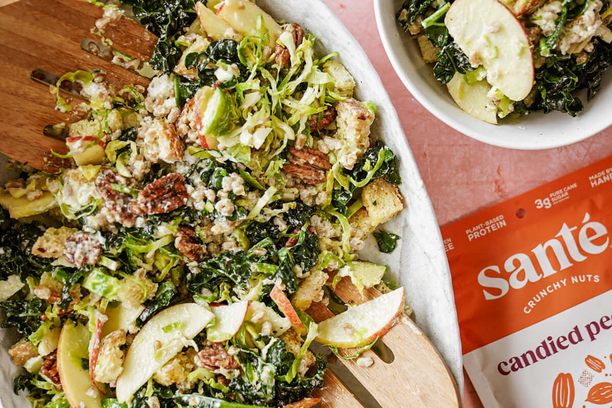 Santé Nuts - Hearty Winter Chopped Salad with Santé Candied Pecans