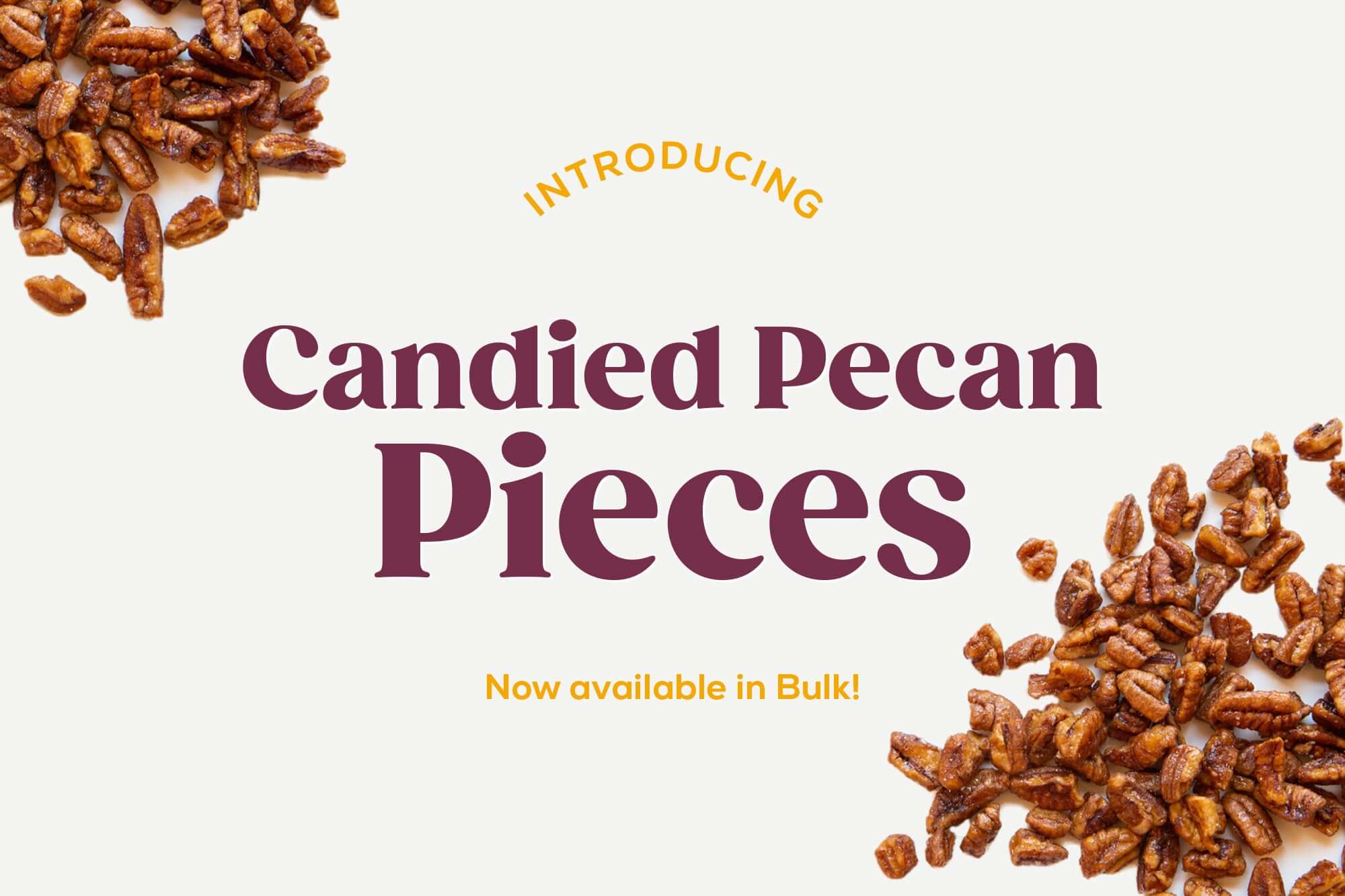 Santé Nuts - Candied Pecan Pieces Now Available - Bulk Nuts