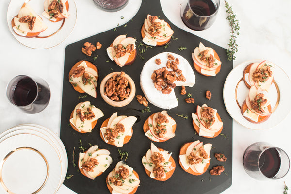 Sweet Potato Apple and Brie Crostini Recipe