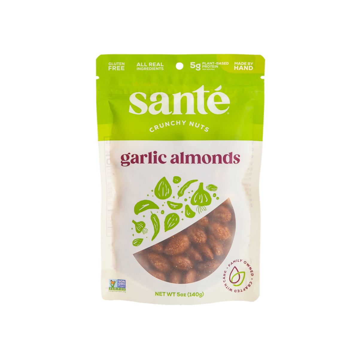 Santé Nuts | Garlic Almonds