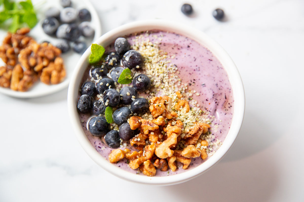 Blueberry Walnut Smoothie Bowl