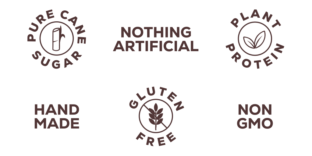 Santé Nuts values badges