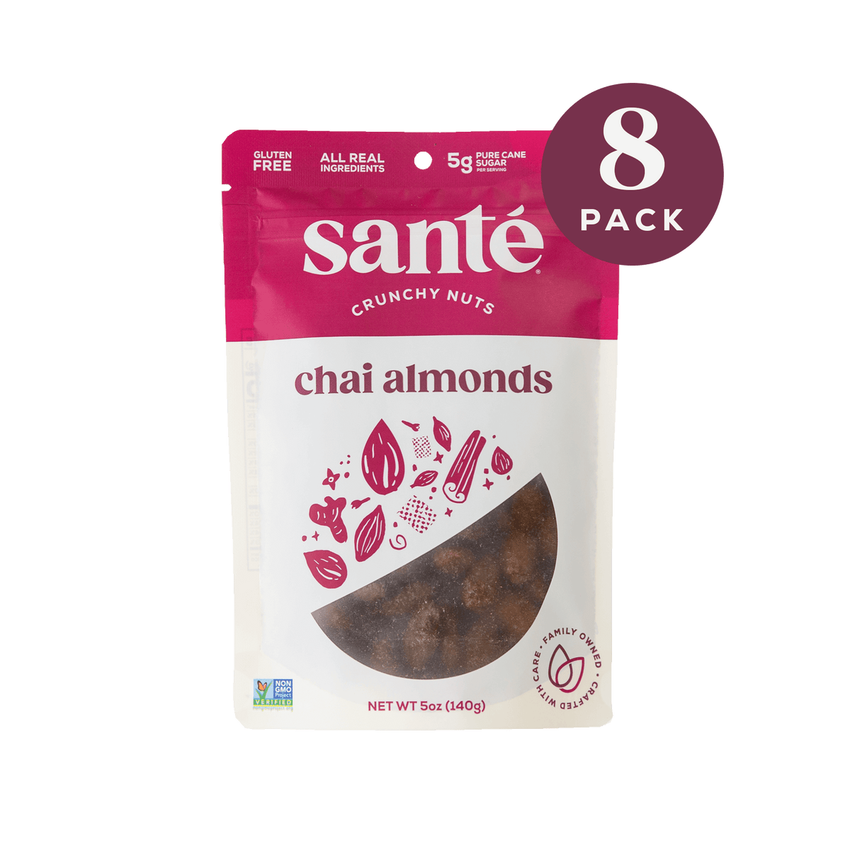  Santé Nuts | Chai Almonds - 8 pack