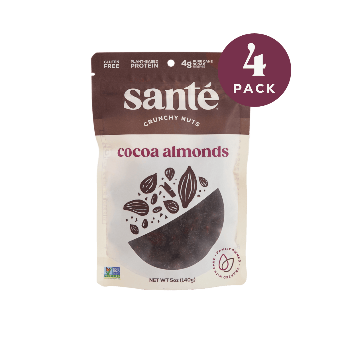 Santé Nuts | Cocoa Almonds | 4 pack