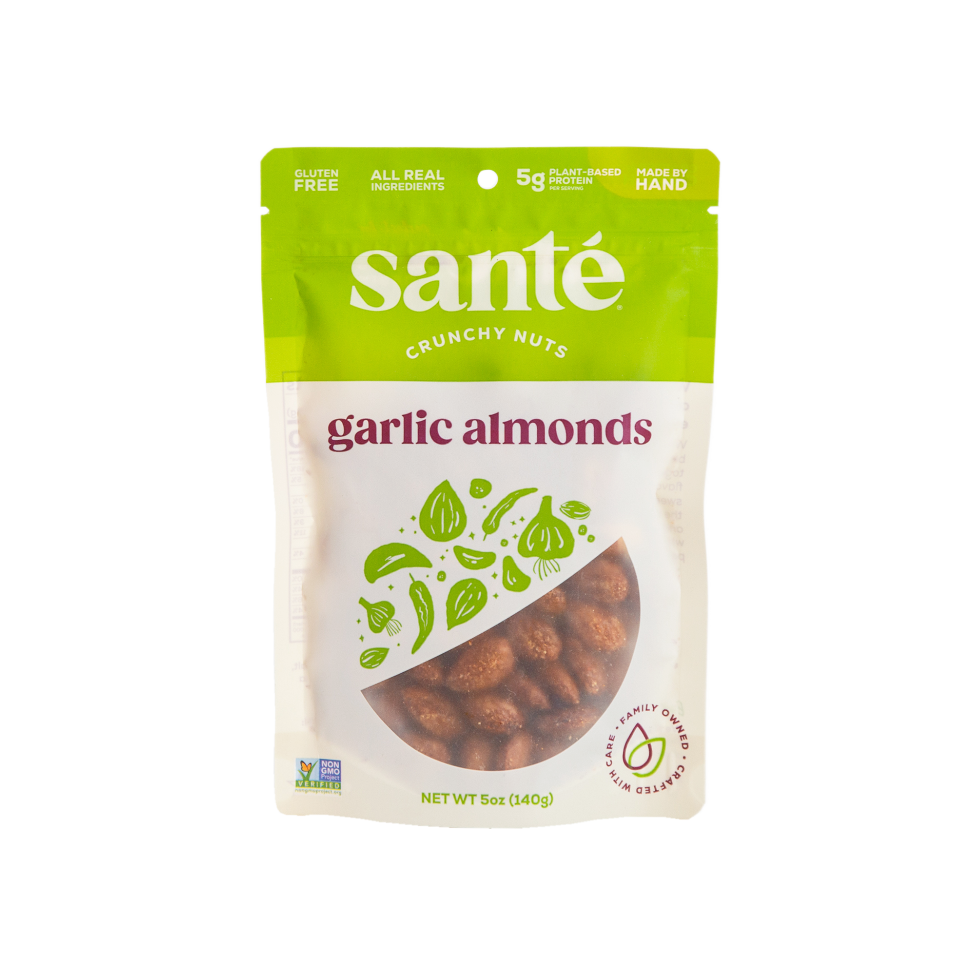 Santé Nuts | Garlic Almonds