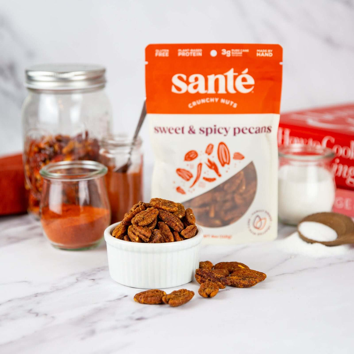 Santé Nuts - Sweet &amp; Spicy Pecans_2